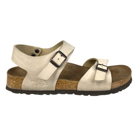 Birkenstock Shoes - Birki’s X Birkenstock Unisex Le Mans Cream Leather Sandal Size 37  M 4 W 6